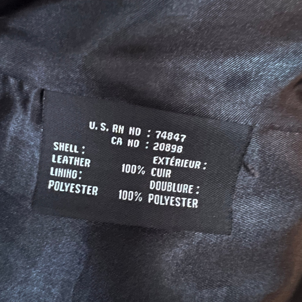Marc New York Women L Black Genuine Leather Jacket Coat | Pockets, Lined 90s Lux - Picture 8 of 15